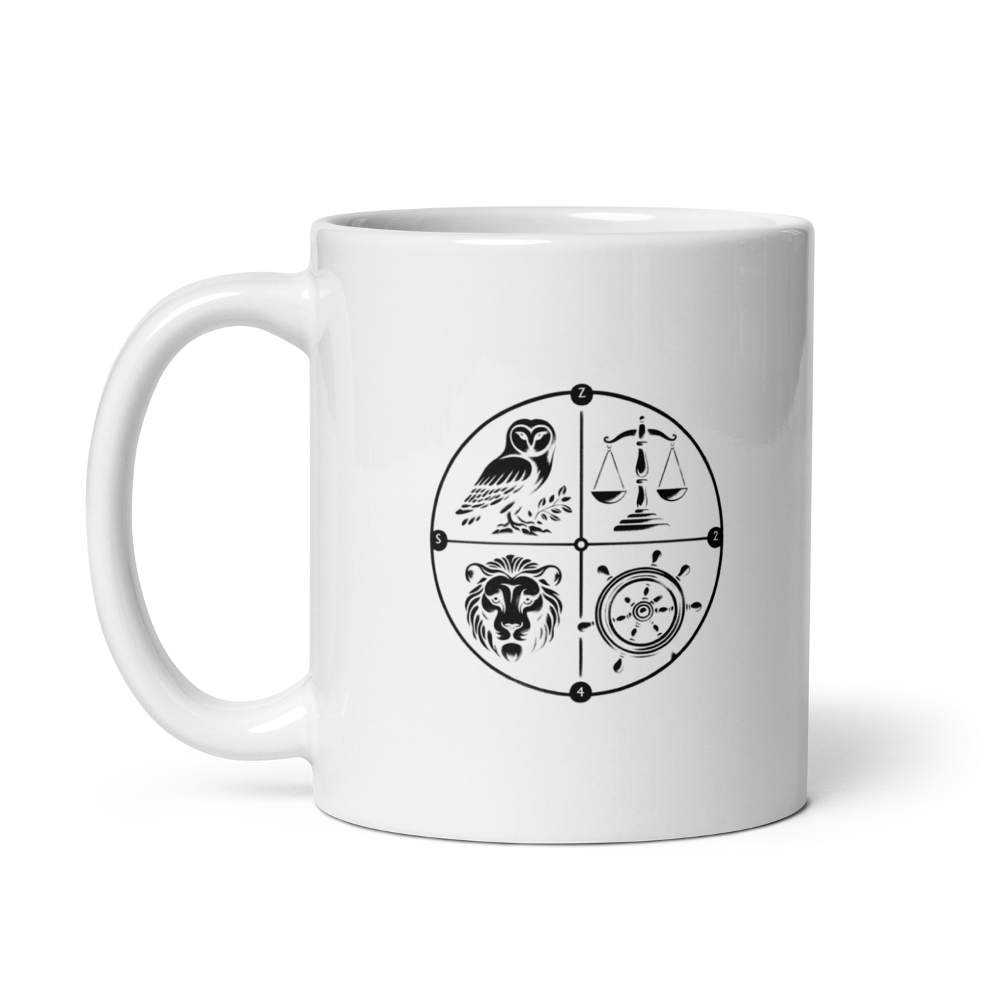 Tasse der Tugend (weiß)