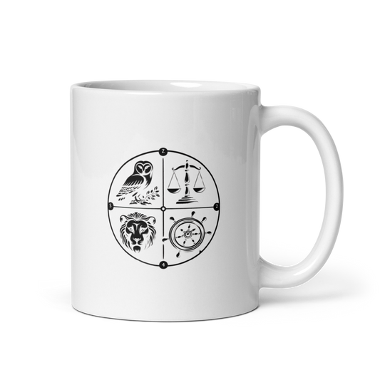 Tasse der Tugend (weiß)