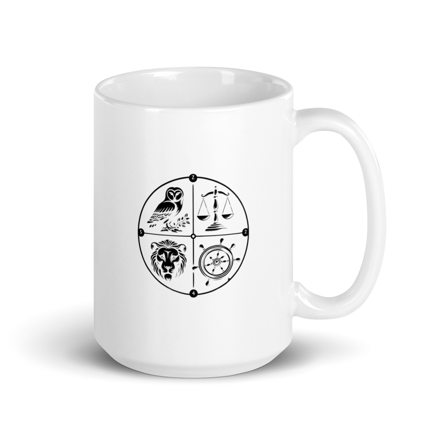 Tasse der Tugend (weiß)